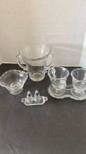 lot 2317 image: Fostoria Century Scroll serving dishes