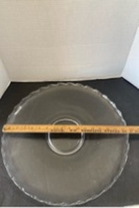 lot 2334 image: Fostoria Century Scroll glass platters