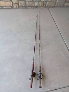 lot 2455 image: 2 Fishing Poles