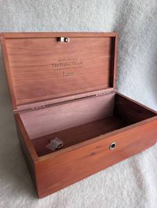 lot 1502 image: Lane Cedar Chest Jewelry Box with Key