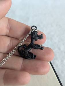 lot 1518 image: Poodle Pendant Necklace with Chain