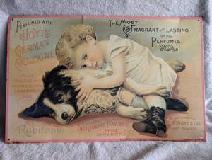 lot 2000 image: Hoyts German Cologne Advertising Tin Sign
