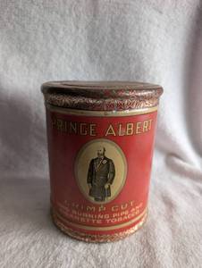 lot 2506 image: Prince Albert Crimp Cut Tobacco Tin with Portrait