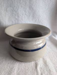lot 4012 image: Stoneware Crock with Blue Band