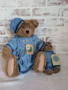 Boyds Bears Bearwear Collectible Teddy Bears in Jean Outfits Set