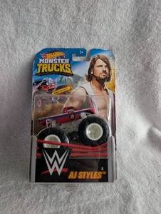 lot 5101 image: Hot Wheels Monster Trucks WWE AJ Styles Die-Cast Vehicle