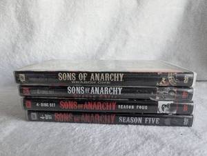 lot 5512 image: Sons of Anarchy Complete DVD Collection Seasons 1,3,4, and 5