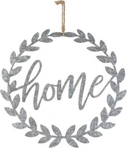 lot 4509 image: NIKKY HOME Metal Cutout Word Art Hanging Door Sign Plaque 18x17