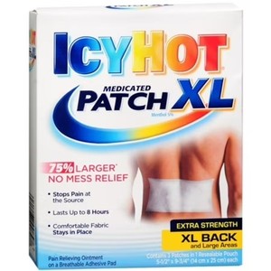 lot 4510 image: ICY HOT Medicated Patches Extra Strength Extra Large Back 3 Count