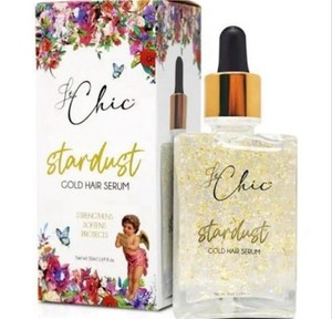lot 4528 image: Le Chic Stardust Gold Hair Serum gold flake infused serum 1.69 Oz 50ml MSRP
