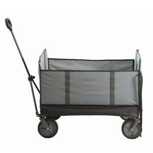 lot 15921 image: Seina Omni Multi-Purpose Assembled in Outdoor Wagon in Gray  High Strength Polyester Fabric. Easy Access Side Door. Compact Folding Design - Retail $68