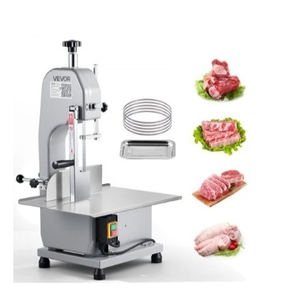 lot 35652 image: VEVOR Commercial Electric Meat Bandsaw, 650W Stainless Steel Countertop Meat Sawing Machine, Workbench 12.4 x 18.1, 4.33 Inch Max Cutting Thickness, Frozen Fish Cutter for Rib Pork Beef - Retail $329