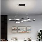 Machine Modern Led Pendant Lights for Dining Living Room Bar Suspension Luminaire Pendant Lamp Lighting Fixture for Kitchen (Color : BlackDimmable, Size : L100xW85cm) - Retail: $615