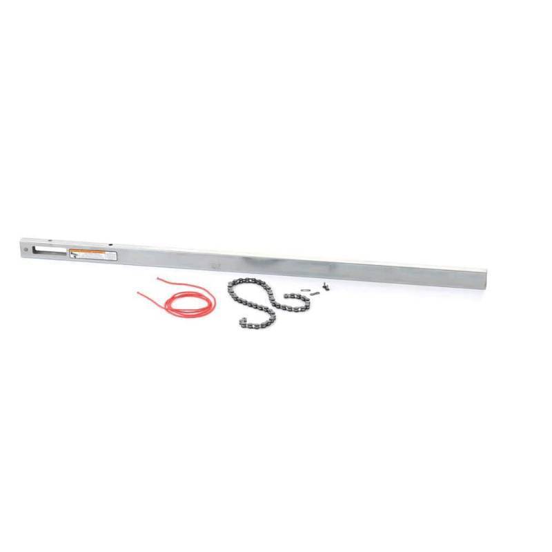 lot 15694 image: 2-Pack Genie 39027R Garage Door Opener Extension Kit for 5-Piece Chain-Drive Tube Rails (8 Ft.) - Retail $72