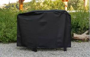 lot 15938 image: Universal Heavy Duty 2 Burner Premium Black Griddle Cover