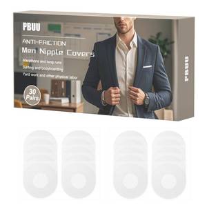 lot 38107 image: 7 Count of pbuu Running Nipple Covers for Men No Show Protection Men, 60 PCS Nipple Tape Guards for Runners, Anti Chafing Marathon Use, Multi-Size Packs, All-Day Comfort, Confident Coverage