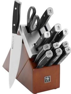 lot 33629 image: Henckels Refined 13-Piece Self-Sharpening Knife Block Set - Retail $149