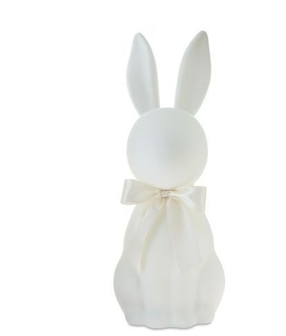 lot 30353 image: Pack of 3, Flocked Bunny Tabletop Decoration, Ivory, 27, Easter by Way To Celebrate - Retail $75