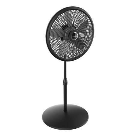 lot 30381 image: Lasko Cyclone 18  Adjustable Pedestal Fan with 3 Speeds 54.5  H  Black S18910