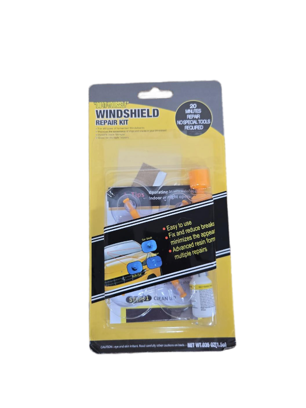 lot 34437 image: Automobile Glass Repair Kit, Windshield Crack Repair Fluid 3ML, Front Windshield Repair Agent for Chips Cracks Scratches, Car Glass Repair Tool Set for DIY Vehicle Maintenance