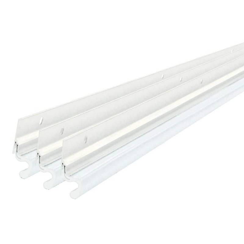 lot 15789 image: M-D Building Products 91850 White Aluminum and Vinyl-coated Foam Heavy-duty Screw-on Top and Sides Door Seal Kit - 7ft