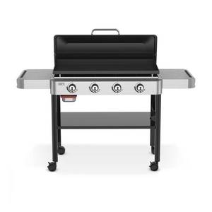 Griddle 4-Burner Propane Gas 36 in. Rust-Resistant Flat Top Grill in Black - Retail: $700