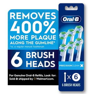 lot 38169 image: Oral-B Toothbrush Heads  PrecisionCleanX X-Filament Replacement Brush Heads 5 Count