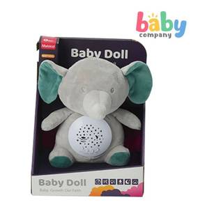 lot 33672 image: Baby Company Baby Plush Comfort Projector Plush - Elephant