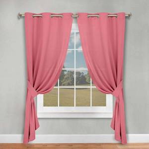 lot 38143 image: Superior Solid Blackout Curtains  Set of 2  46  x96  Pink - Retail $75