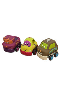lot 38153 image: Just B. You Pull-Back Toy Cars-Set of 3
