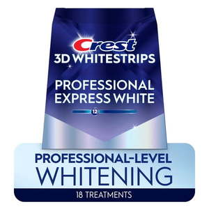 lot 38184 image: Crest 3DWhitestrips Professional Express Teeth Whitening Kit 18 Count