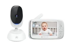 lot 14133 image: PACMMKF 2-Motorola VM75 Video Baby Monitor w 5 Color Screen & Camera  Two-Way Talk, Lullabies, Remote Zoom - Retail $84