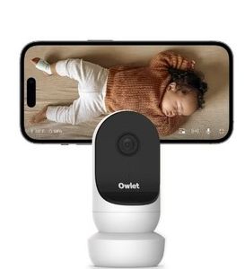 lot 14135 image: Owlet Cam 2 (Gen 2) Smart Baby Monitor HD Video Camera with Night Vision, 4x Zoom & Wide-Angle View, Two-Way Talk, Sound & Motion Alerts, Temp & Humidity Sensor, Encrypted WiFi - Retail $65