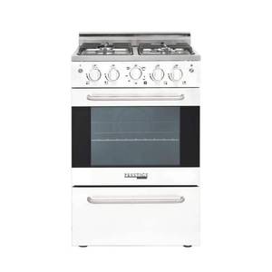 lot 33676 image: Unique Prestige 24 2.3 cu ft Double Oven Gas Range in White - Retail $999