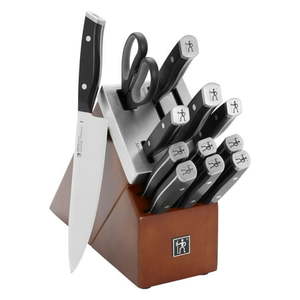 lot 33692 image: Henckels Refined 11-PC Self-Sharpening Knife Block Set (SEE DETAILS)