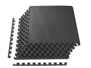 lot 35723 image: PGym Flooring Mats Interlocking Tiles 48 sqf 12 units 23.6 x 23x6