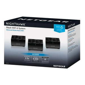 lot 35731 image: Netgear Nighthawk AX3000 Wifi 6 Mesh System  One Year Advanced Internet Security - Retail $399