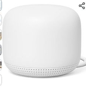 lot 35740 image: 3 units Google Nest H2E Wi-Fi Point, Snow - Retail $175