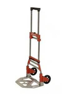 lot 37004 image: Milwaukee 150lbs. Convertible Fold-Up Steel Hand Truck with One 60 in. Bungee Cord - Retail $50