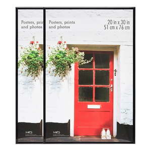 lot 37009 image: Mainstays 20x30 Basic Picture Frames, Black  (Set of 2) - Retail $80