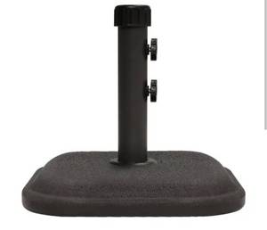 lot 37013 image: StyleWell 26 lb. Concrete and Resin Patio Umbrella Base, Black