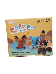 lot 38202 image: ARTPAR Safe Clay Ultralight Air Dry Clay Zoological Park Animal Theme Set