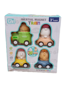 lot 38205 image: Inertial Magnet Train Set with Animal Characters&nbsp