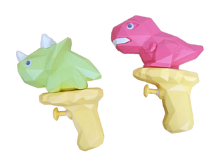 lot 38209 image: Dinosaur Water Battle Set with Target Game, 4 Water guns&nbsp