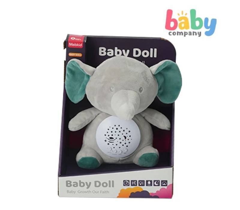 lot 13910 image: Baby Company Baby Plush Comfort Projector Plush - Elephant