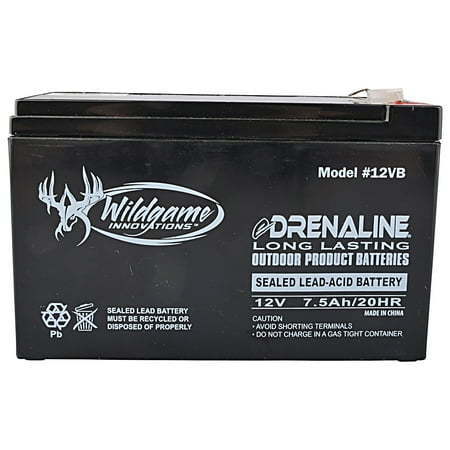 lot 34622 image: Wildgame Innovations eDrenaline 12 V Sealed Lead Acid Rechargeable Battery Long Lasting
