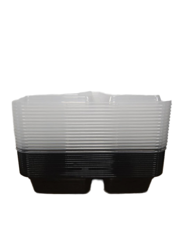 lot 34624 image: 12Pack Disposable Food Storage Containers Black