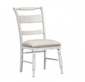 lot 33708 image: Liberty Furniture Harvest Home Slat Back White Side Chair 2 Pack - Retail $200