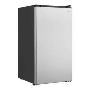 lot 33717 image: 3.2 cu. ft. Mini Refrigerator in Stainless Steel, ENERGY STAR  - Retail $219
