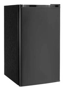 lot 33719 image: Volenca 3.2 Cu Ft Compact Mini Fridge, Single Door, Adjustable Temp, Glass Shelf, Reversible Door, Quiet for Dorm - Retail $389